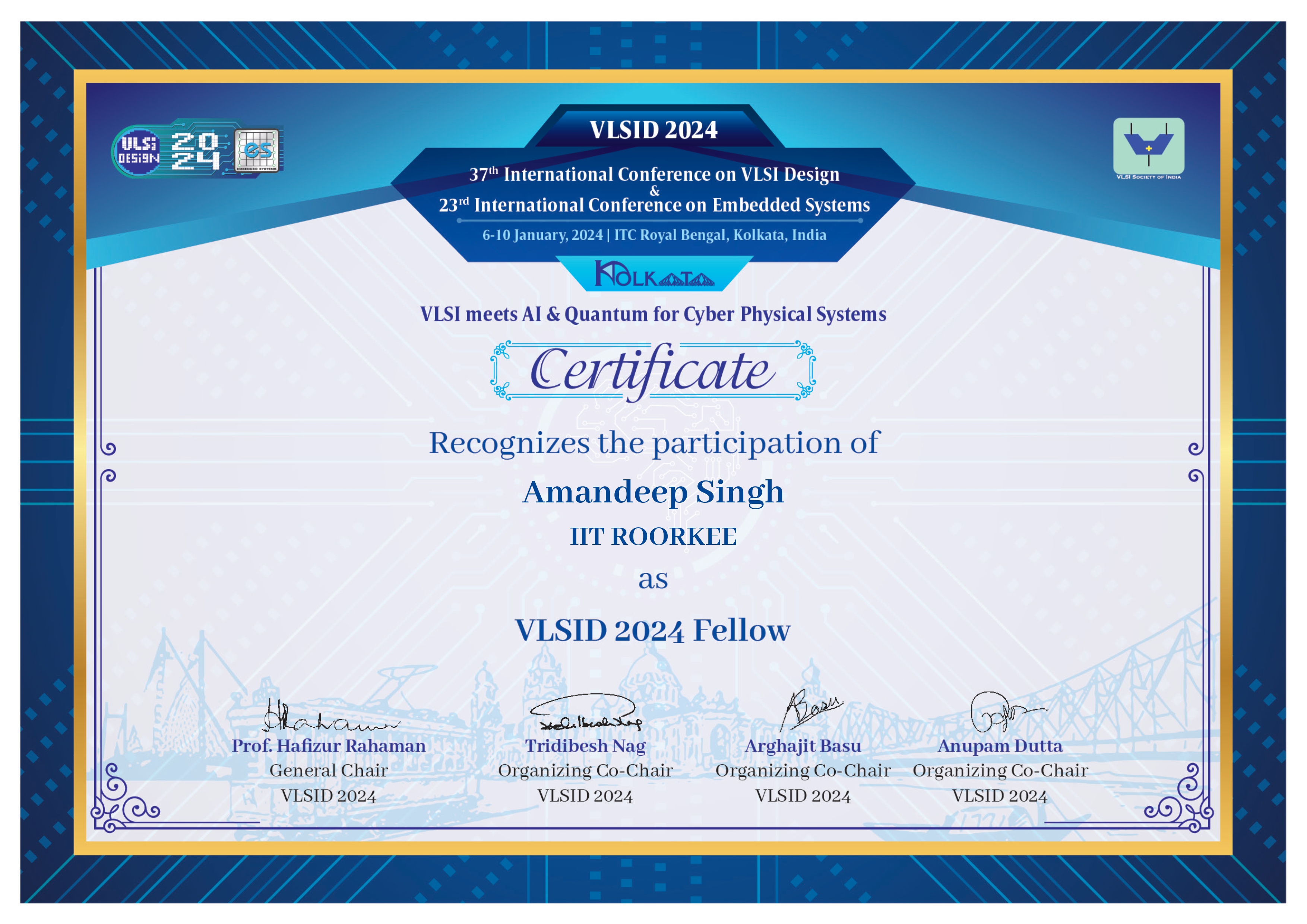 VLSID 2024 Participation